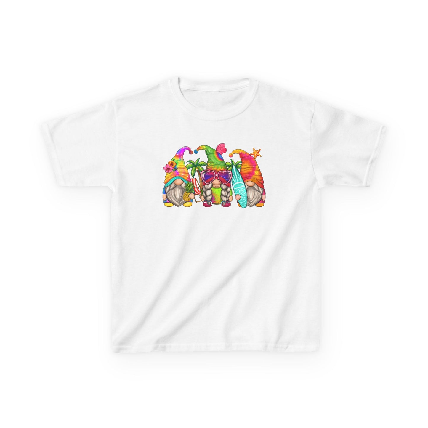 Summer Gnomes - Kids Heavy Cotton Tee