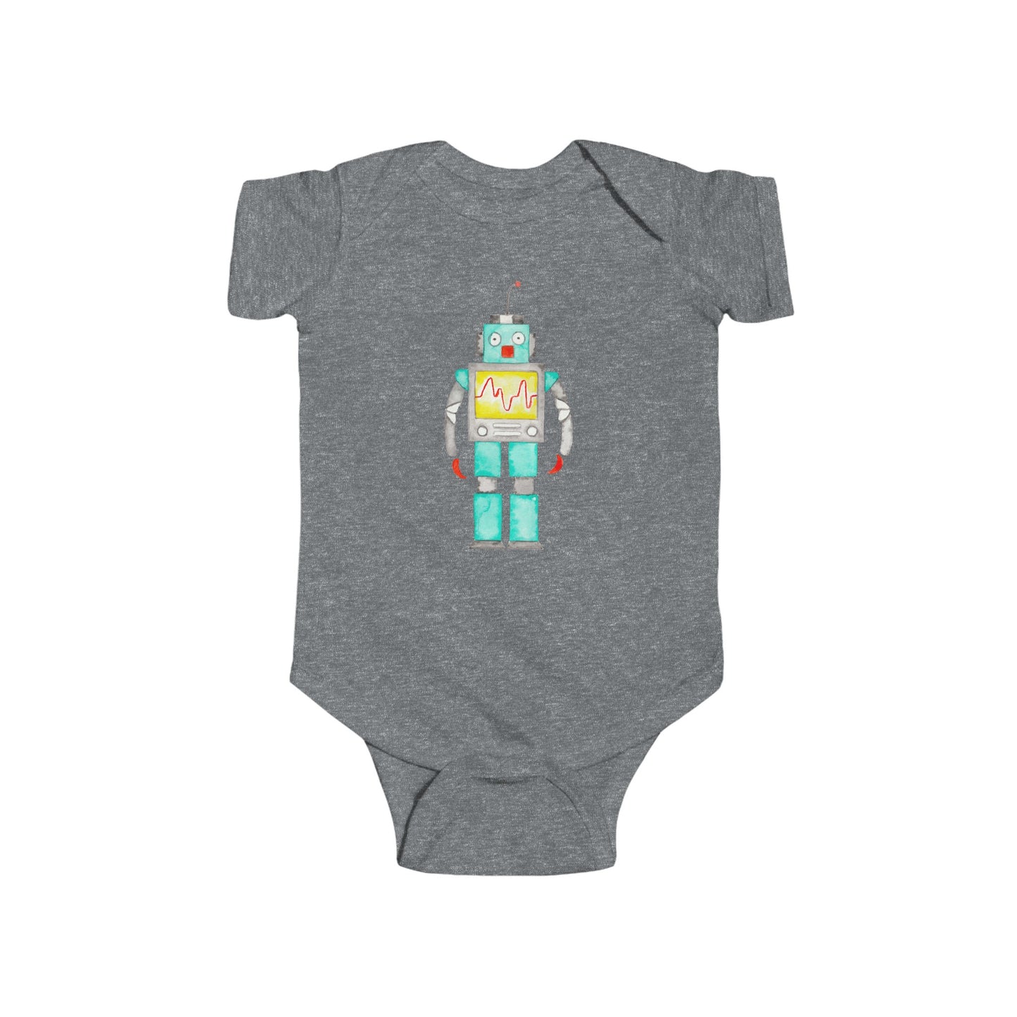 Watercolor Robot - Infant Fine Jersey Bodysuit