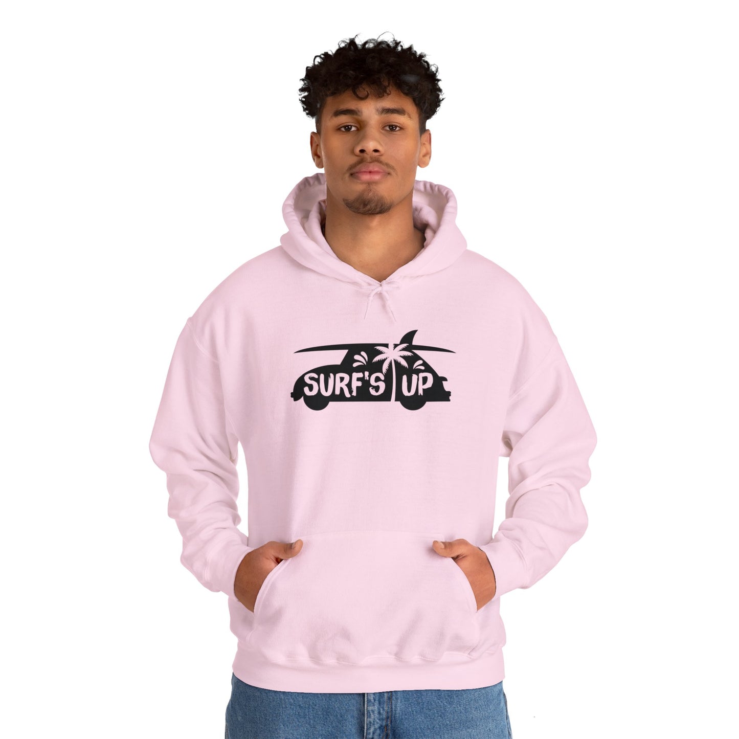 Unisex Heavy Blend Hooded Sweatshirt - Surf's Up Silhouette