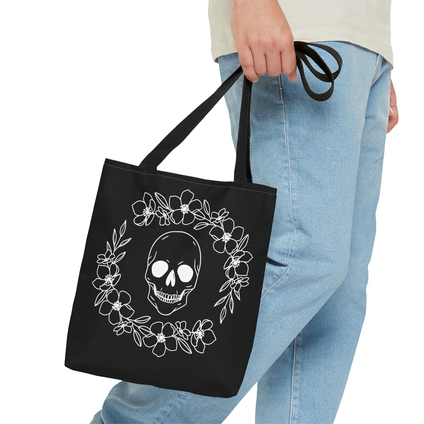 Halloween - Skulls - Roses - Practical. high-quality Tote Bag