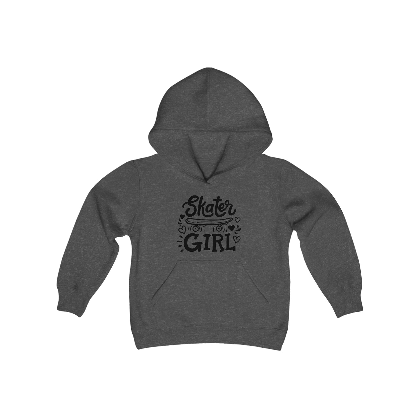 Skater Girl - Skateboard - Youth Heavy Blend Hooded Sweatshirt