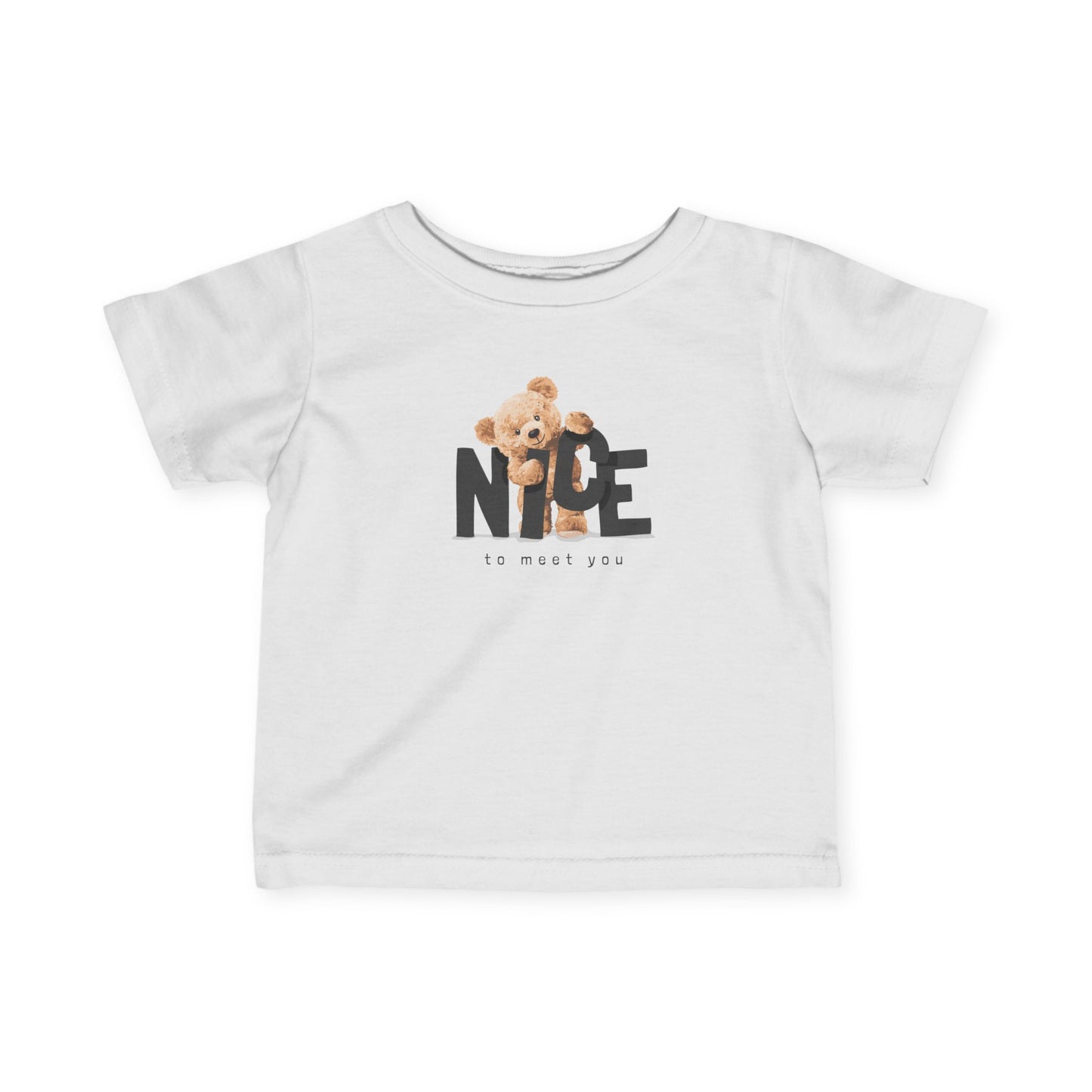 Nice to Meet You Bear - Infant Fine Jersey Tee