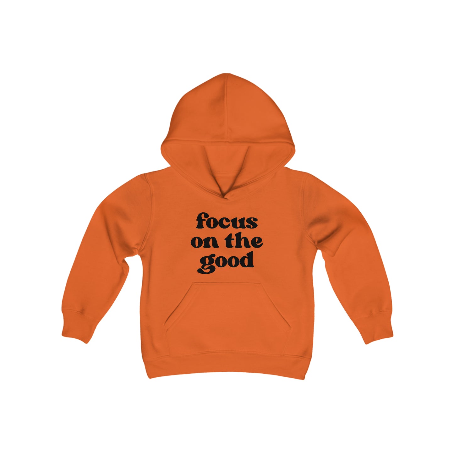 Focus on the Good - Self Acceptance - Inspire - Youth Heavy Blend Hooded Sweatshirt
