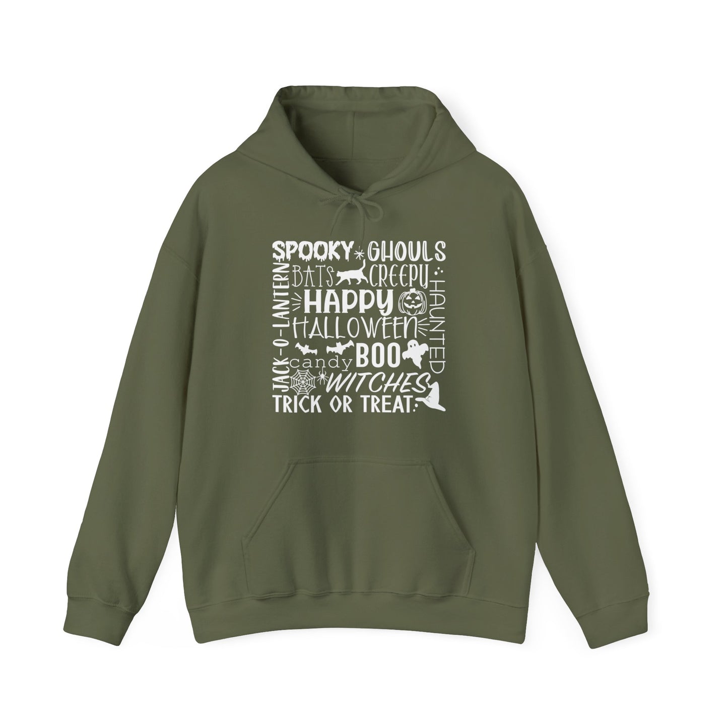 Halloween - Trick or Treat - Boo - Ghost - Pumpkin - Candy - Unisex Heavy Blend Hooded Sweatshirt