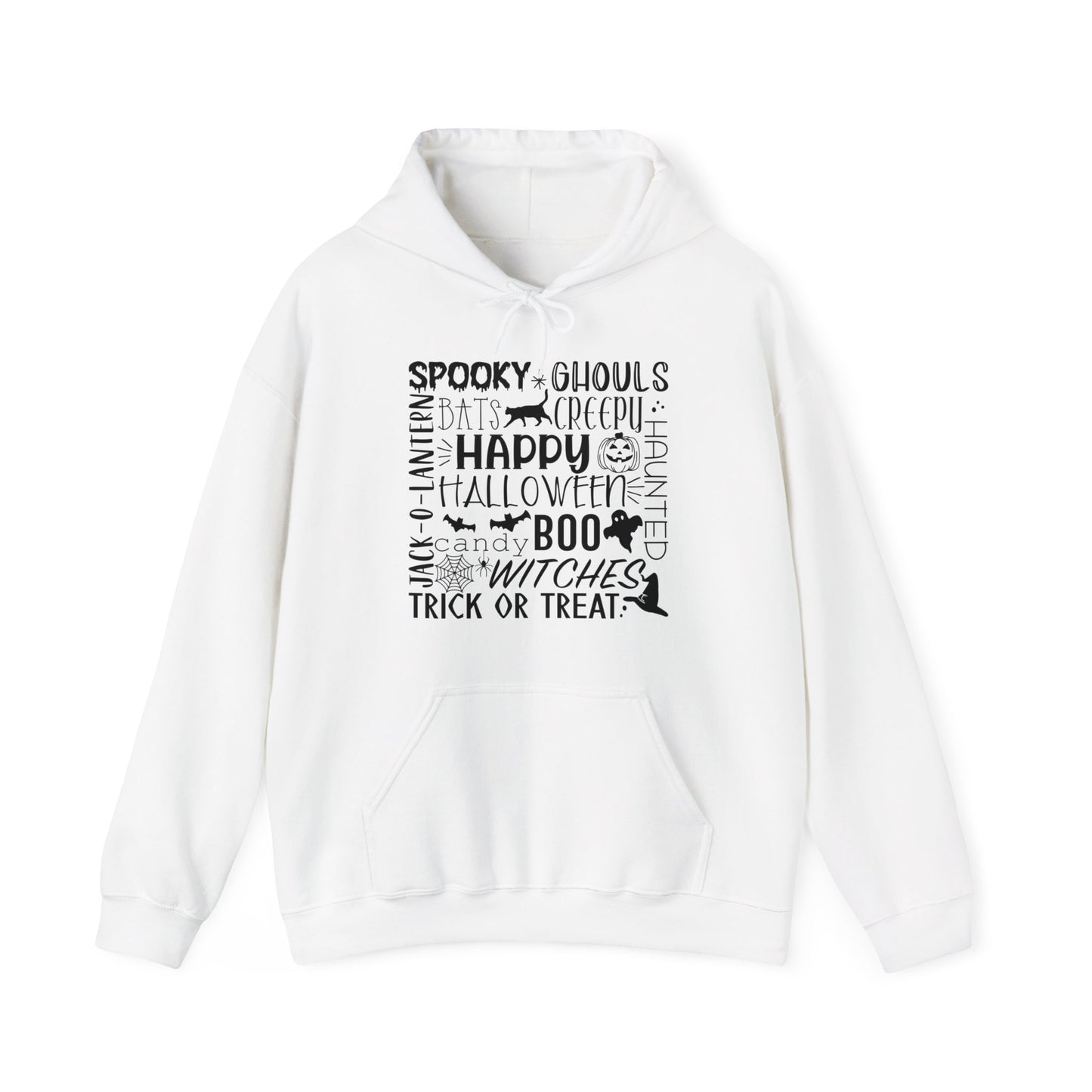 Halloween - Trick or Treat - Boo - Ghost - Pumpkin - Candy - Unisex Heavy Blend Hooded Sweatshirt