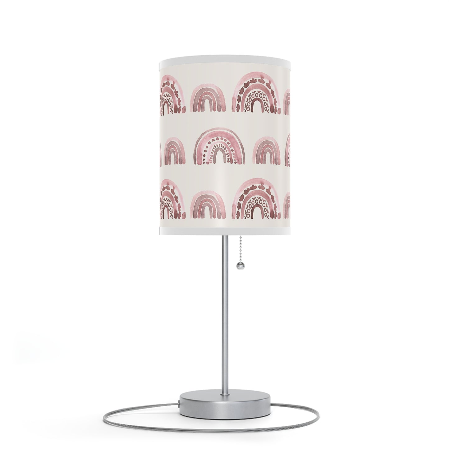 Pink Boho Rainbow Pattern 3 - Lamp on a Stand, US|CA plug