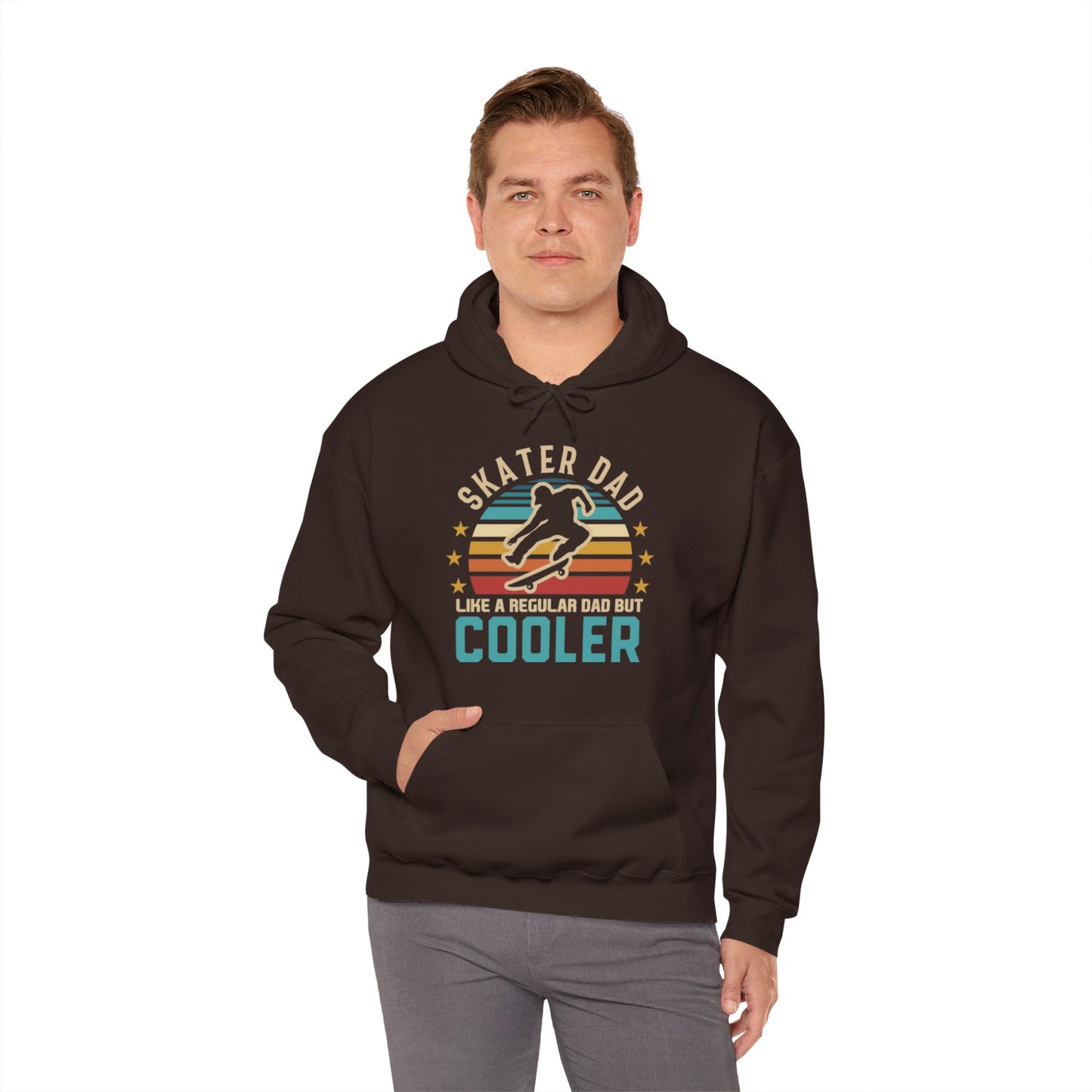 Unisex Heavy Blend Hooded Sweatshirt - Skater Dad, Like a Dad but Cooler