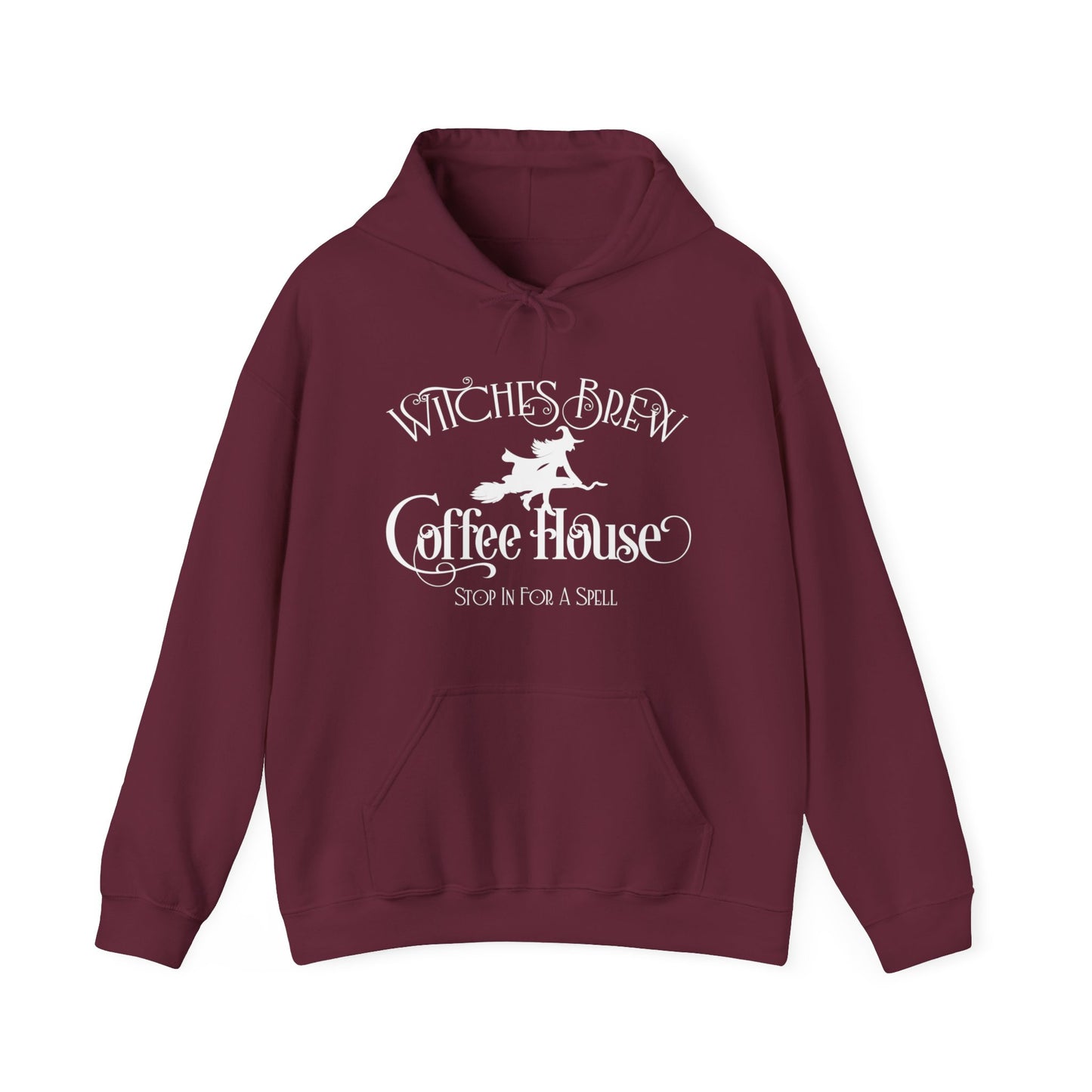 Halloween - Witches Brew Coffee House - Stop in for a Spell - Trick or Treat - Mystical - Vintage - Unisex Heavy Blend™ Hooded Sweatshirt