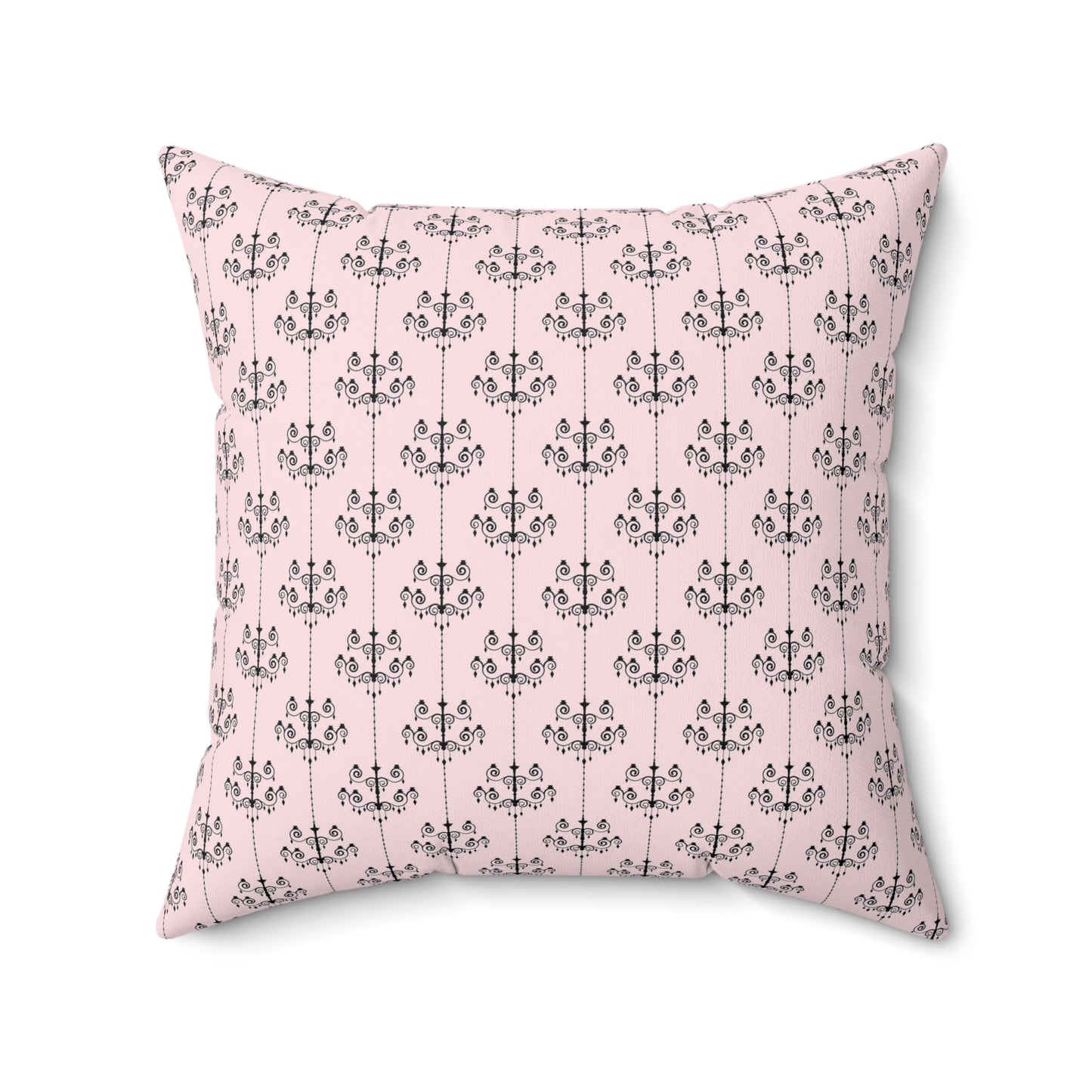 Pink Paris Pattern 11 - Faux Suede Square Pillow