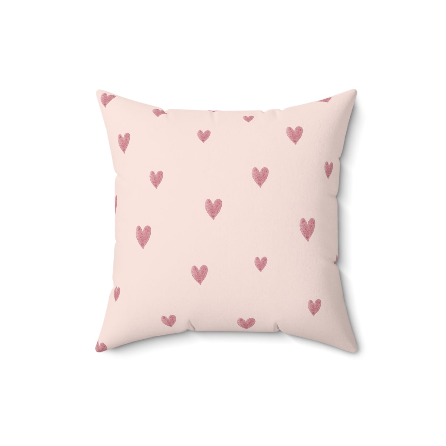 Pink Boho Rainbow Pattern 6 - Faux Suede Square Pillow