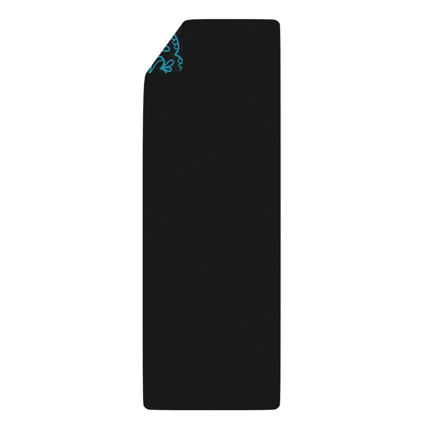 Beautiful Teal Mandala - Rubber Yoga Mat