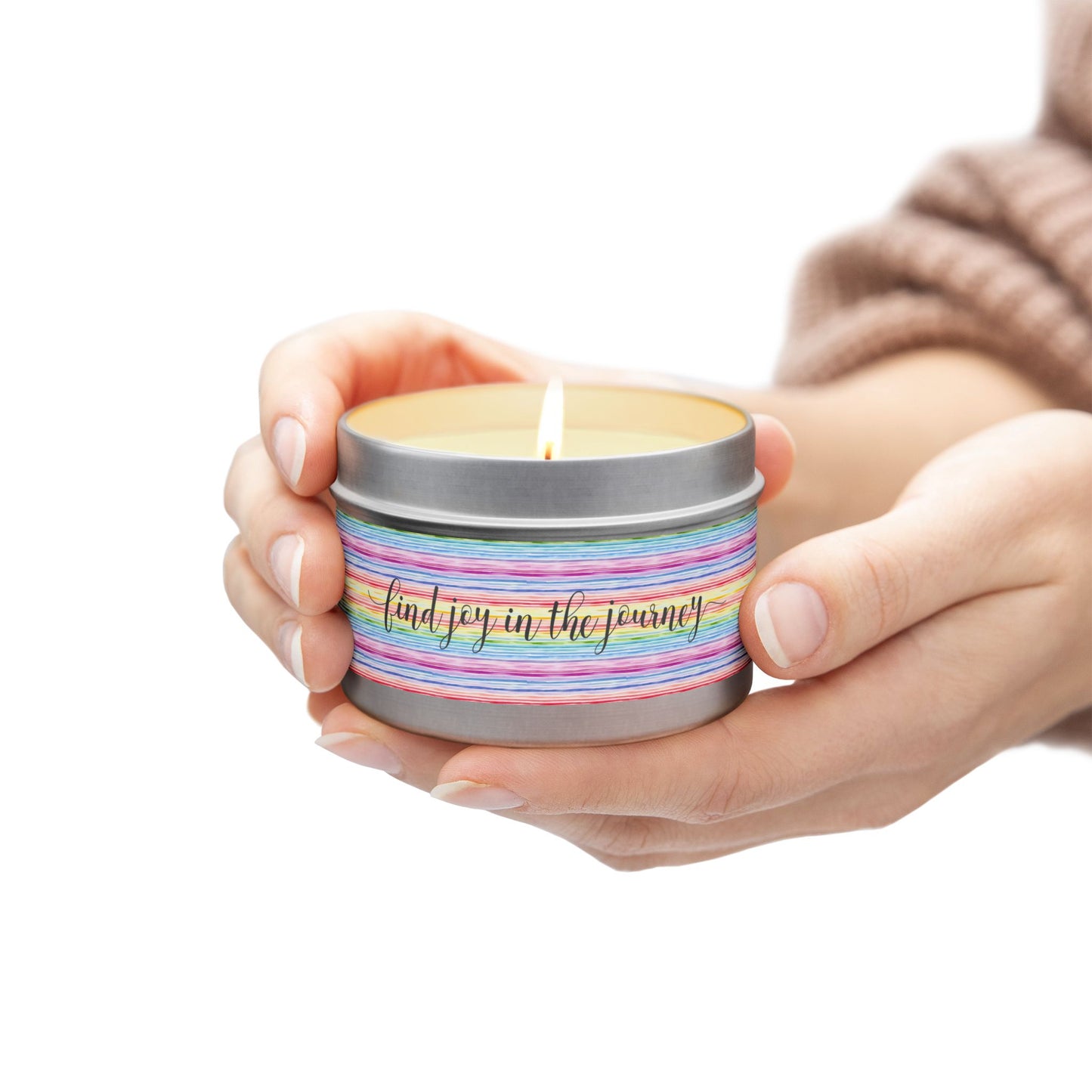 Find Joy in the Journey - Inspirational - Mindfulness & Self-Care - Scented Tin Candle