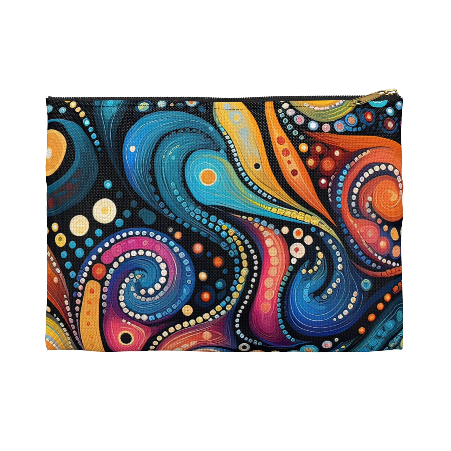 Amazing Colorful Psychedelic Swirls 1.9 - Accessory Pouch / Makeup Case / Travel Pouch / Pencil Case / Art Case