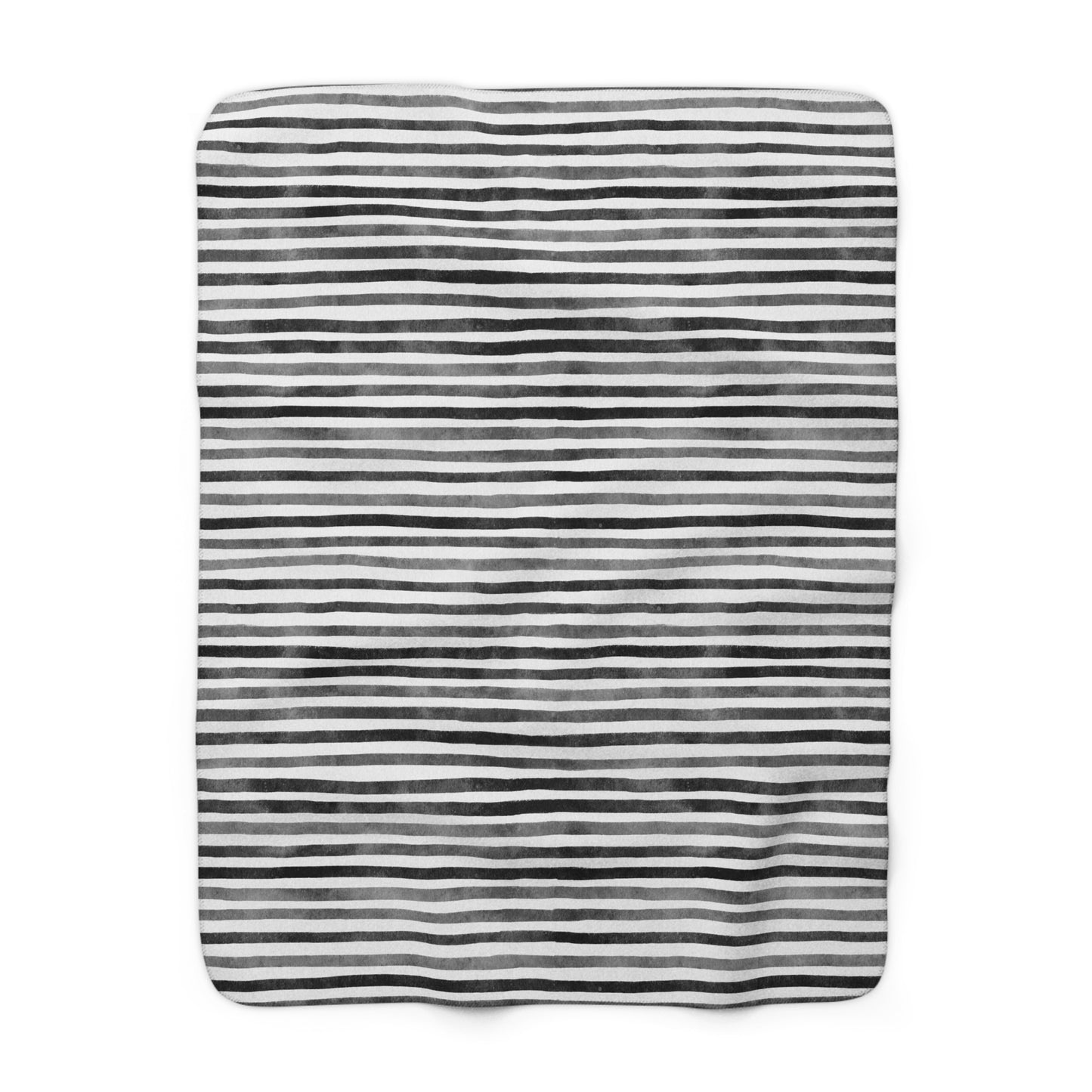 Black Watercolor 2 - Sherpa Fleece Blanket