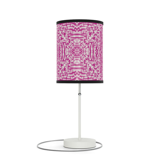 Batik - Pink - Abstract Rainbow - Lamp on a Stand, US|CA plug