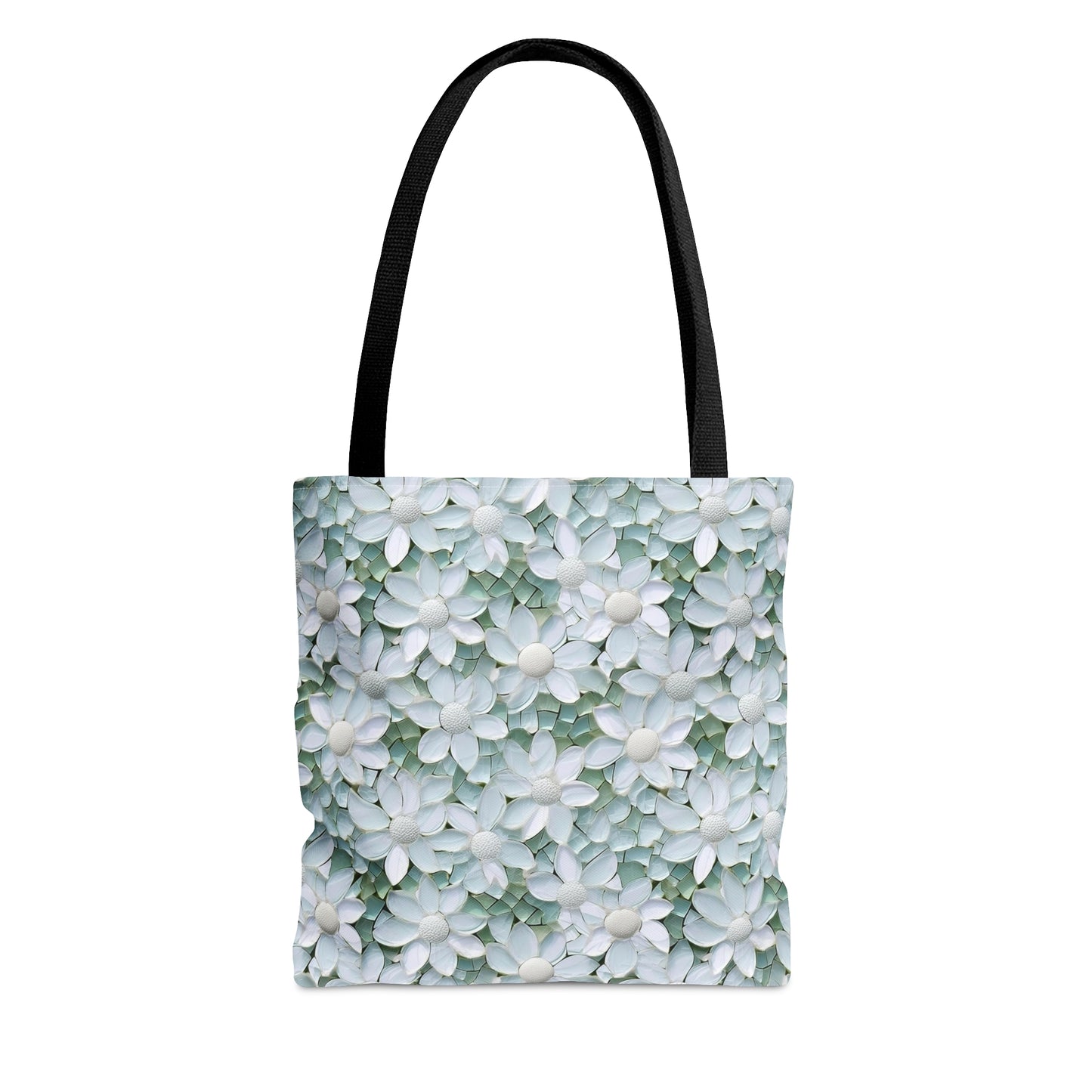 Beautiful and Unique - White Lotus Mosaic 11 - Useful, Multipurpose Bag -Tote Bag (AOP)