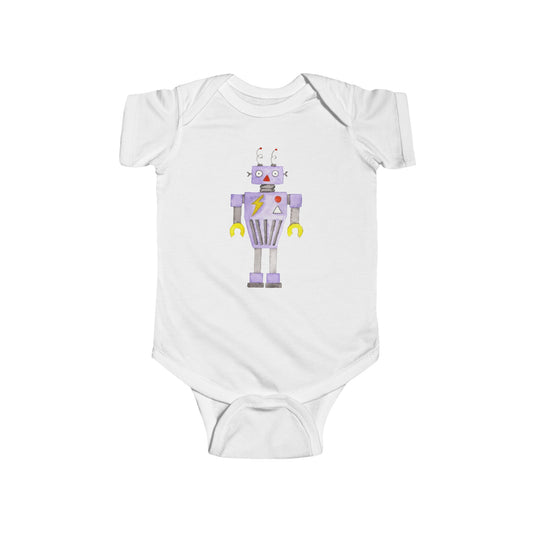 Watercolor Robot - Infant Fine Jersey Bodysuit