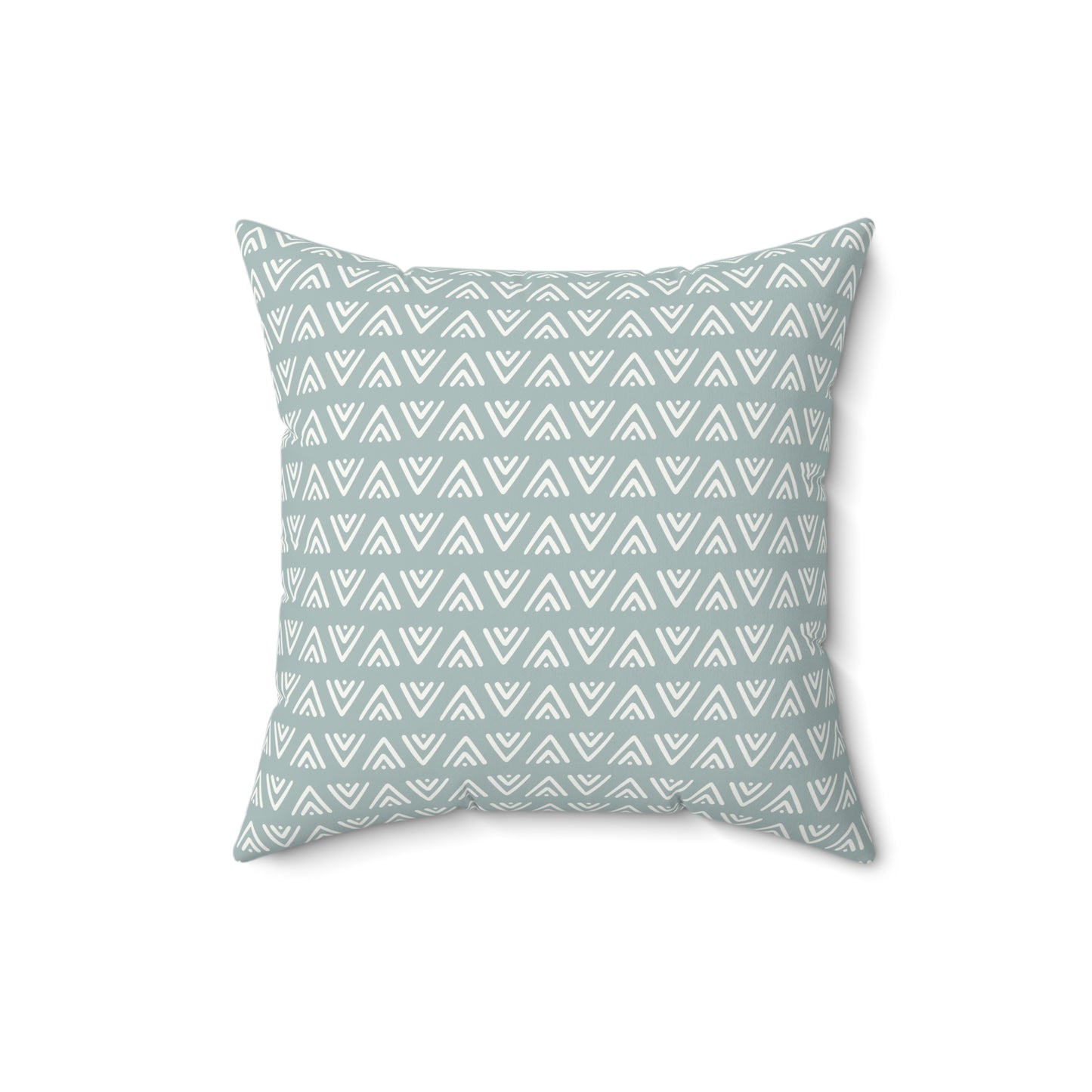 Boho Sage Pattern 7 - Faux Suede Square Pillow