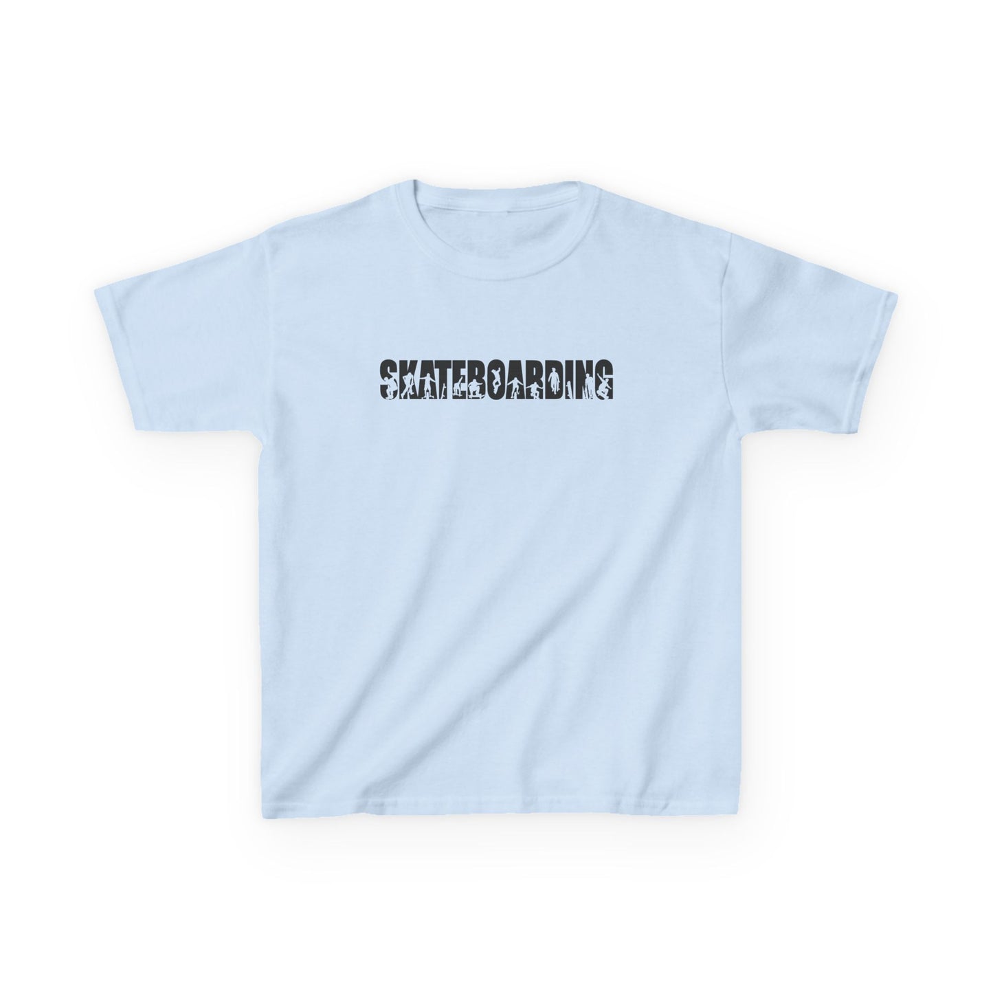 Skateboarding Silhouette - Kids Heavy Cotton Tee