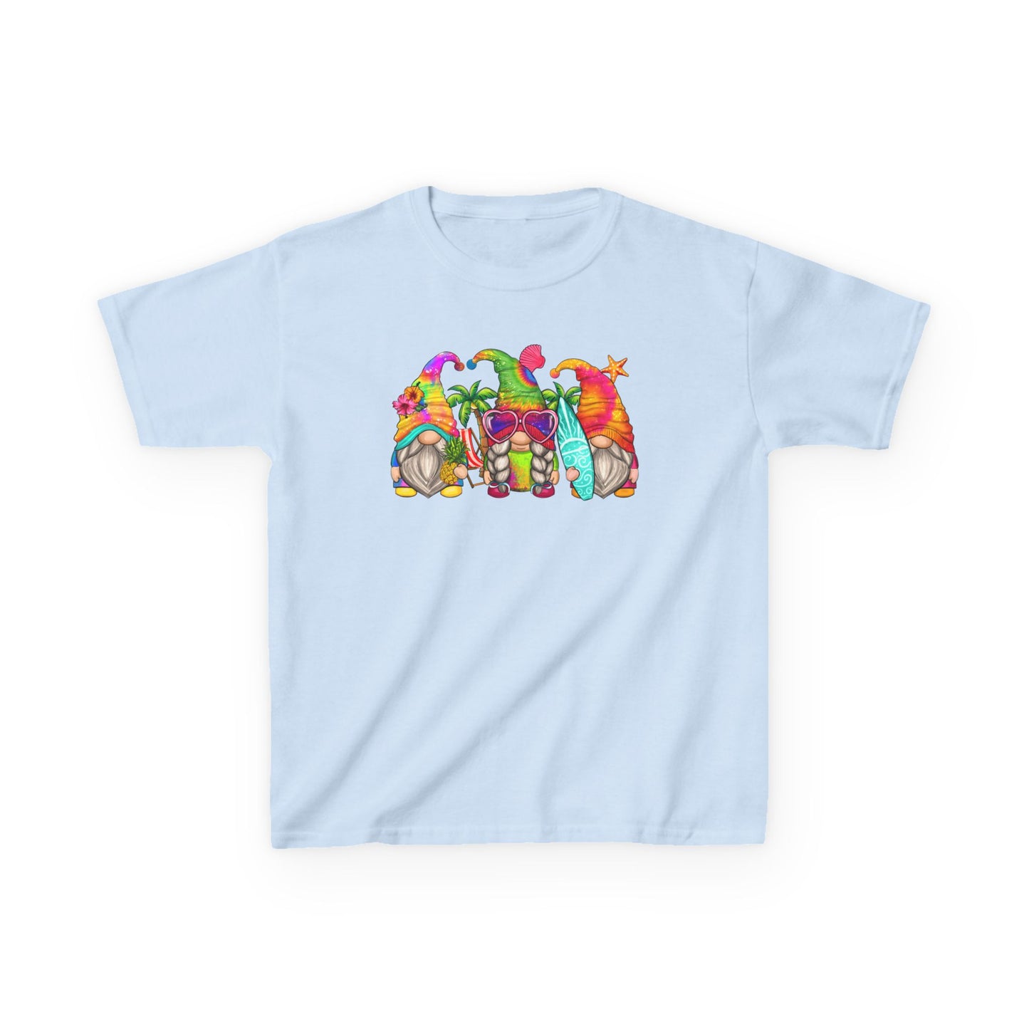 Summer Gnomes - Kids Heavy Cotton Tee