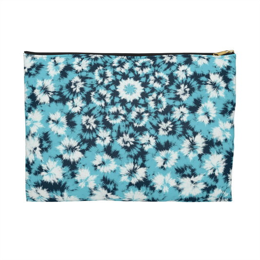 Blue Tie Dye - Accessory Pouch / Makeup Case / Travel Pouch / Pencil case / Art Case