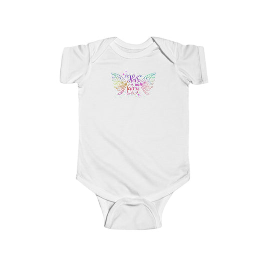 Hello Little Fairy Girl - Infant Fine Jersey Bodysuit