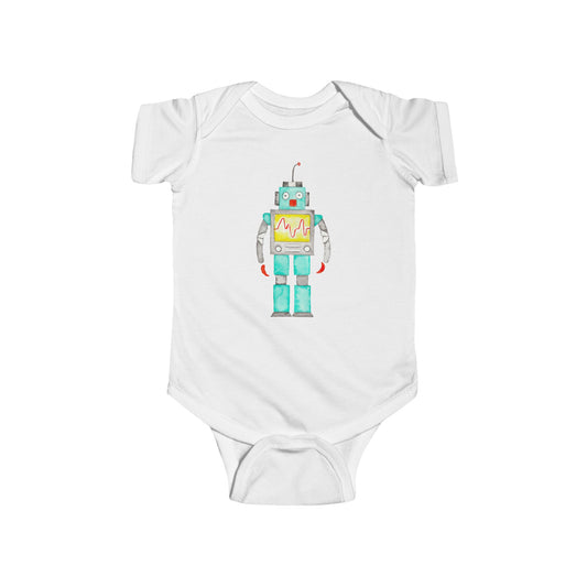 Watercolor Robot - Infant Fine Jersey Bodysuit