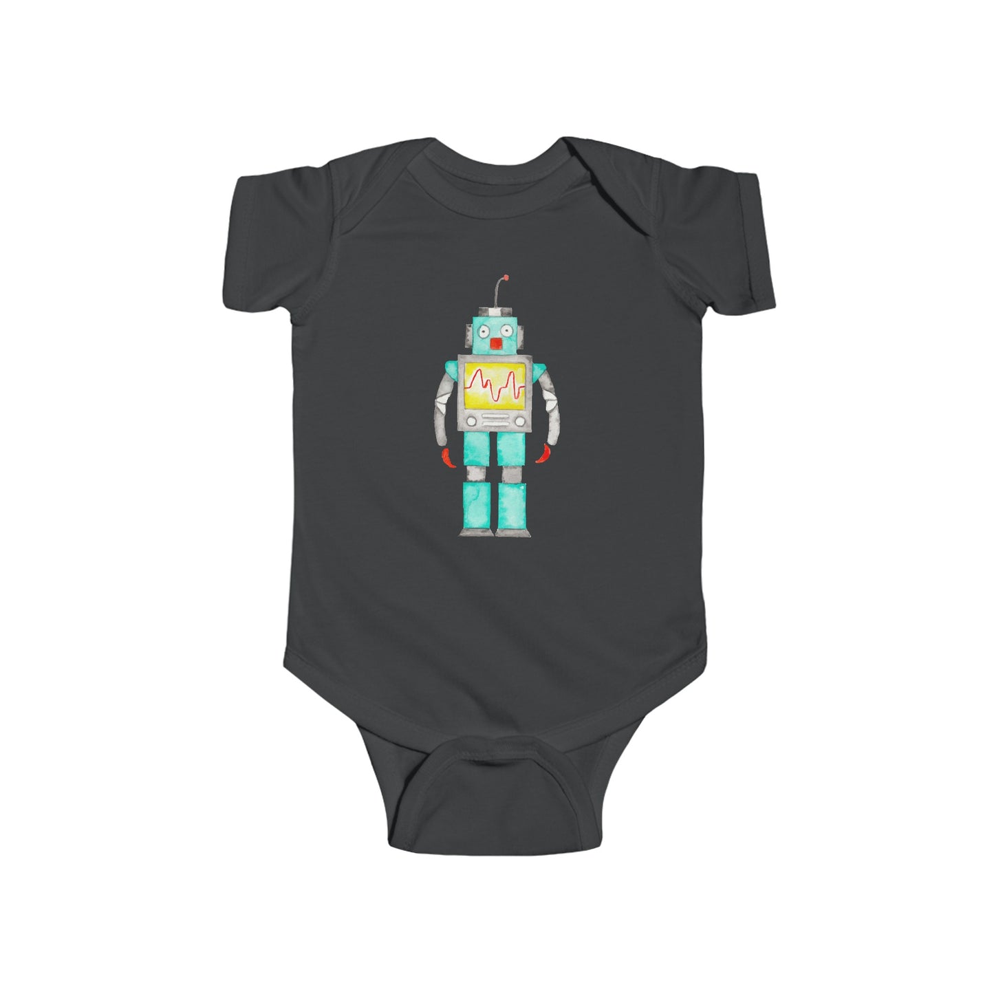 Watercolor Robot - Infant Fine Jersey Bodysuit