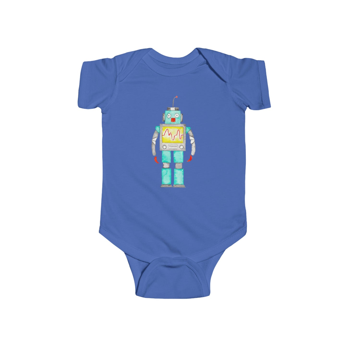 Watercolor Robot - Infant Fine Jersey Bodysuit