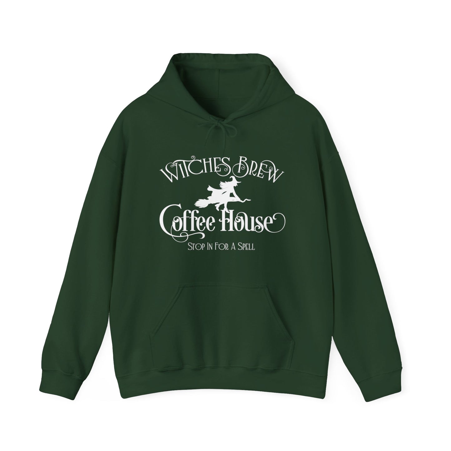 Halloween - Witches Brew Coffee House - Stop in for a Spell - Trick or Treat - Mystical - Vintage - Unisex Heavy Blend™ Hooded Sweatshirt