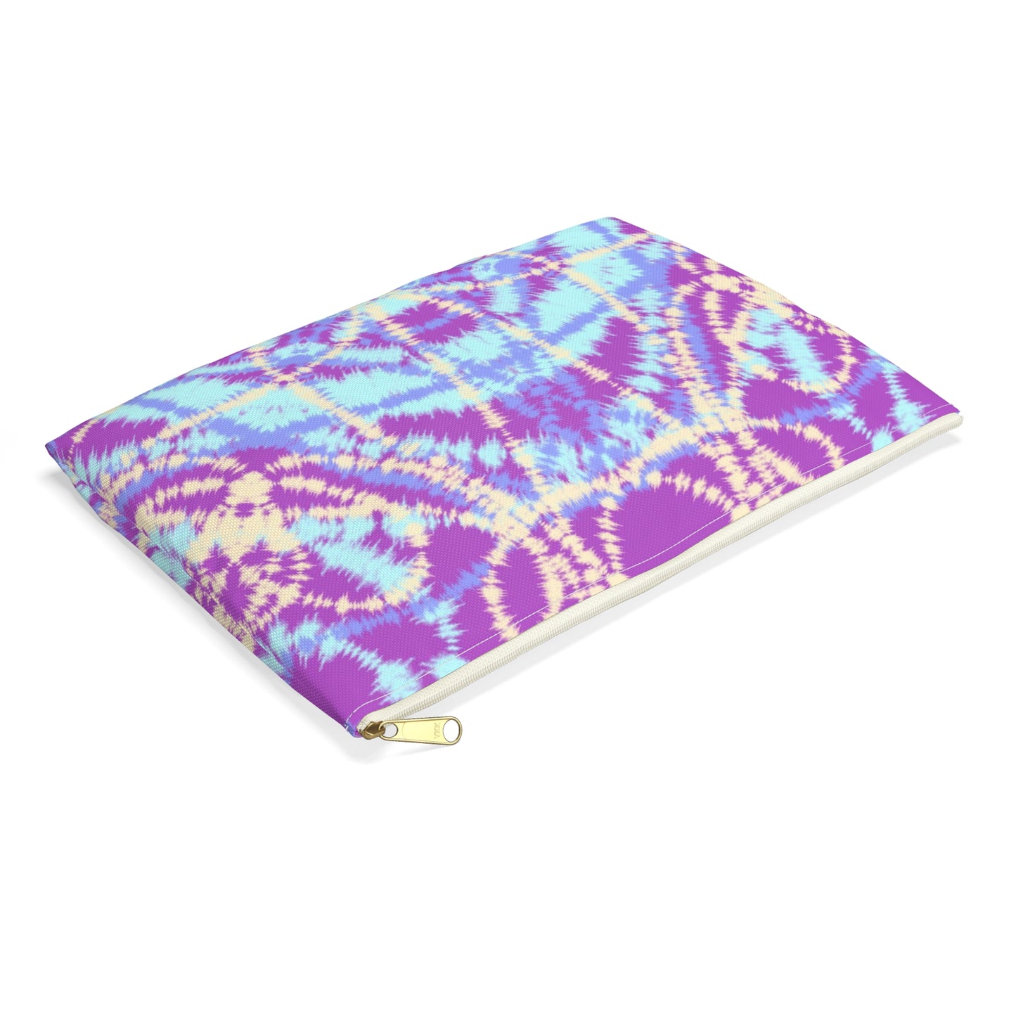 Blue and Purple Tie Dye-  Accessory Pouch / Makeup Case / Travel Pouch / Pencil Case / Art Case