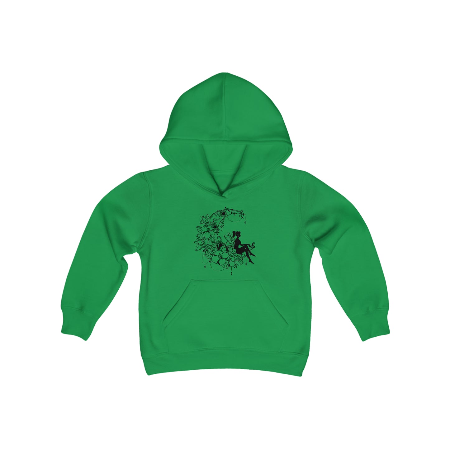 Fairy Sitting on Moon - Believe in Yourself - Self Love - Self Acceptance - Inspire - Youth Heavy Blend Hooded Sweatshirt