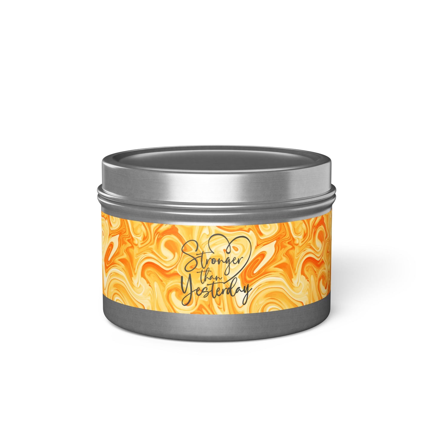 Stronger than Yesterday - Inspirational - Mindfulness & Self-Care - Scented Tin Candle