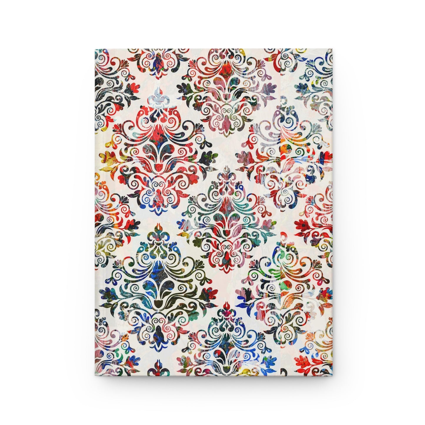 Multicolor Damask 8 - Hardcover Lined Journal Matte