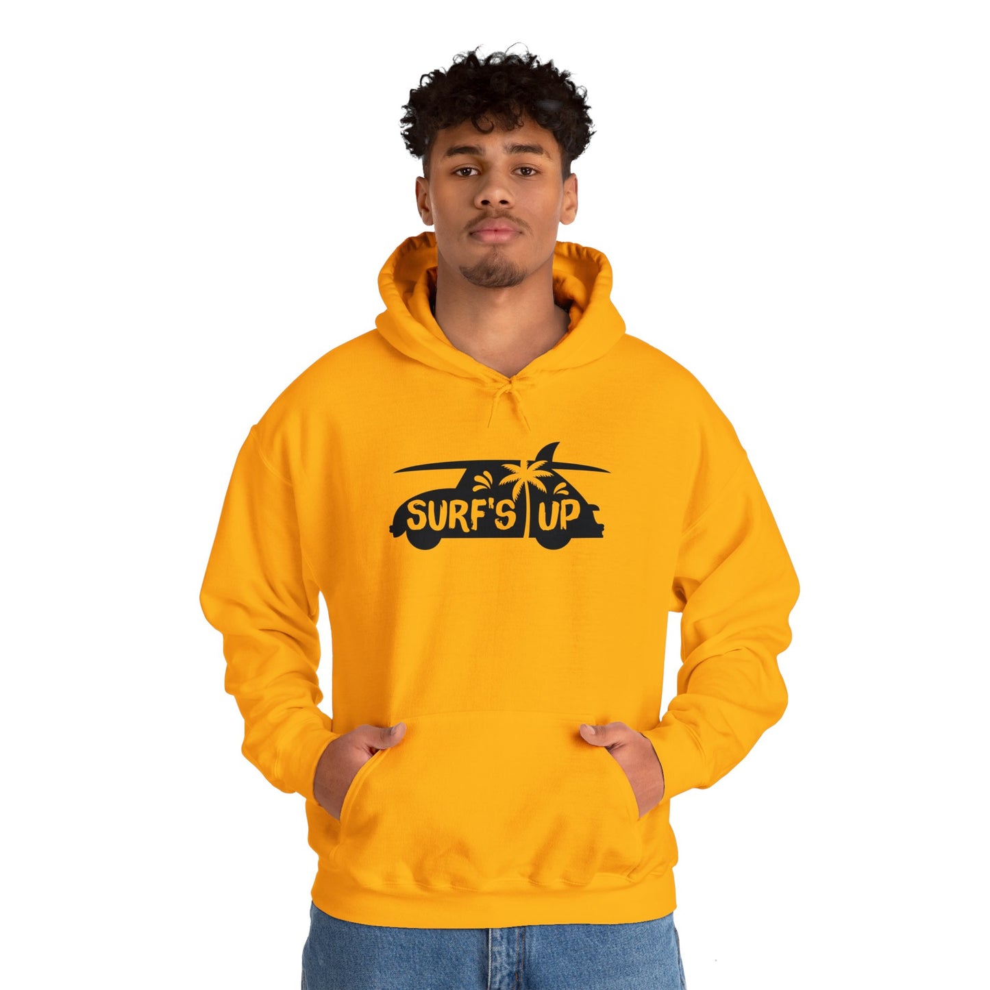Unisex Heavy Blend Hooded Sweatshirt - Surf's Up Silhouette