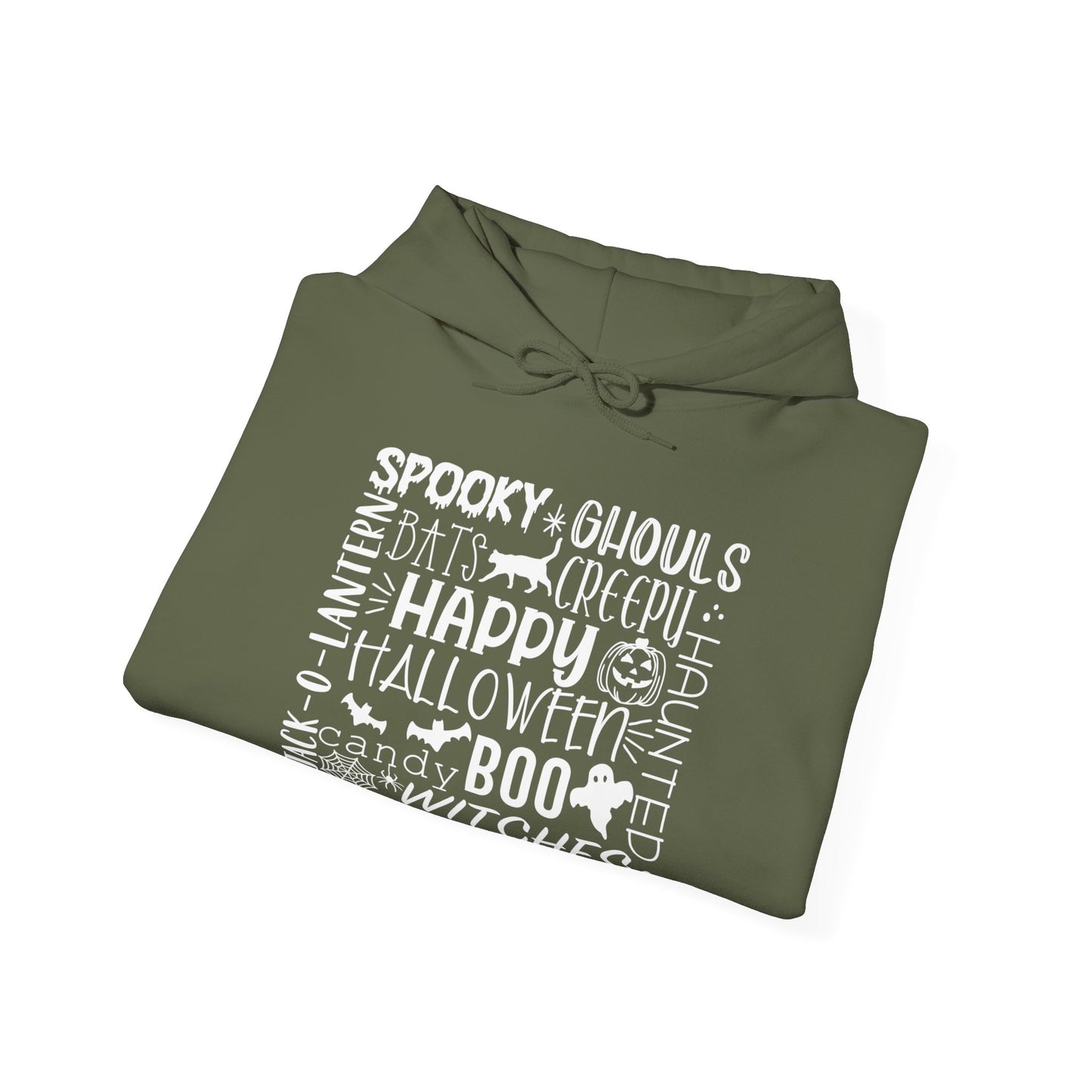 Halloween - Trick or Treat - Boo - Ghost - Pumpkin - Candy - Unisex Heavy Blend Hooded Sweatshirt