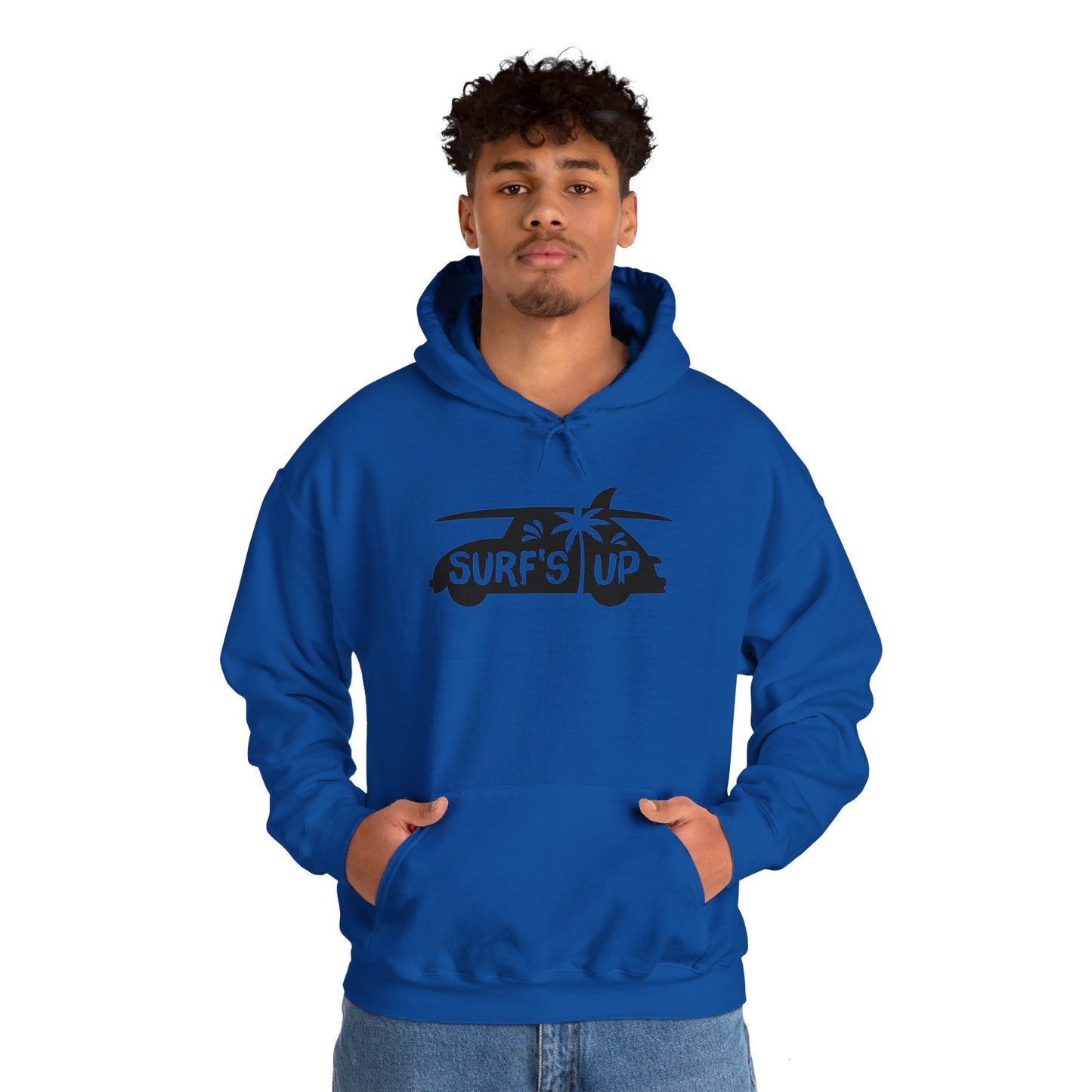 Unisex Heavy Blend Hooded Sweatshirt - Surf's Up Silhouette