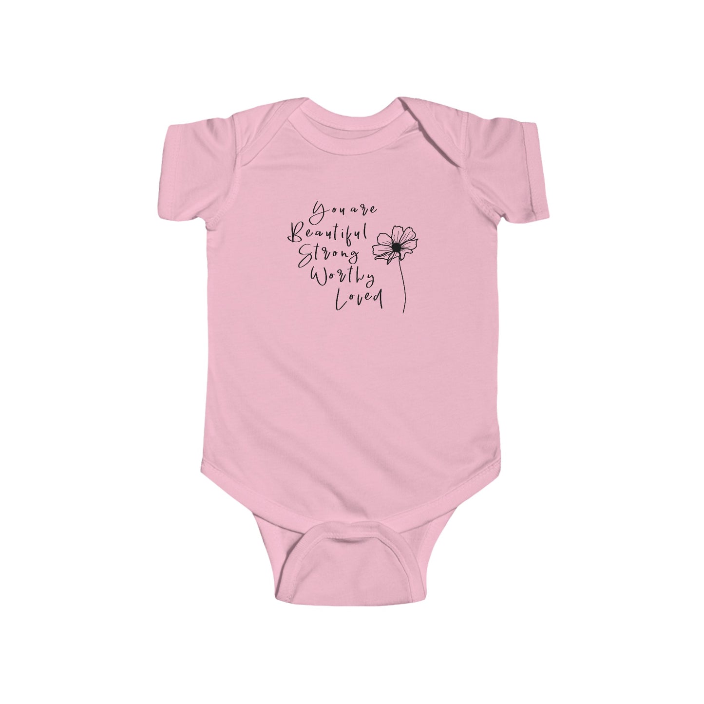 Beautiful, Strong, Worthy, Loved - Infant Fine Jersey Bodysuit