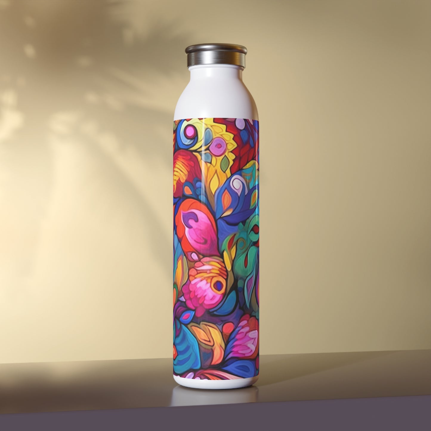 Colorful Joy Elements 1.8 - Slim Water Bottle - Stainless Steel - 20oz