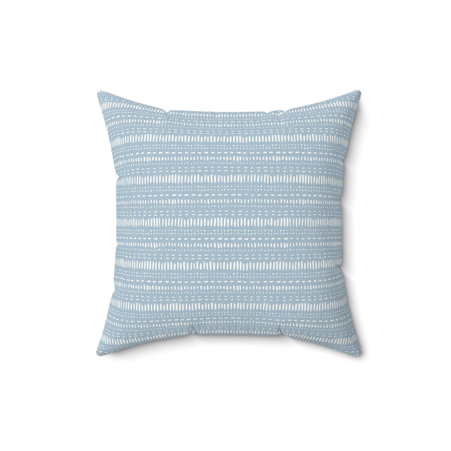 Light Blue Boho Pattern 8 - Faux Suede Square Pillow