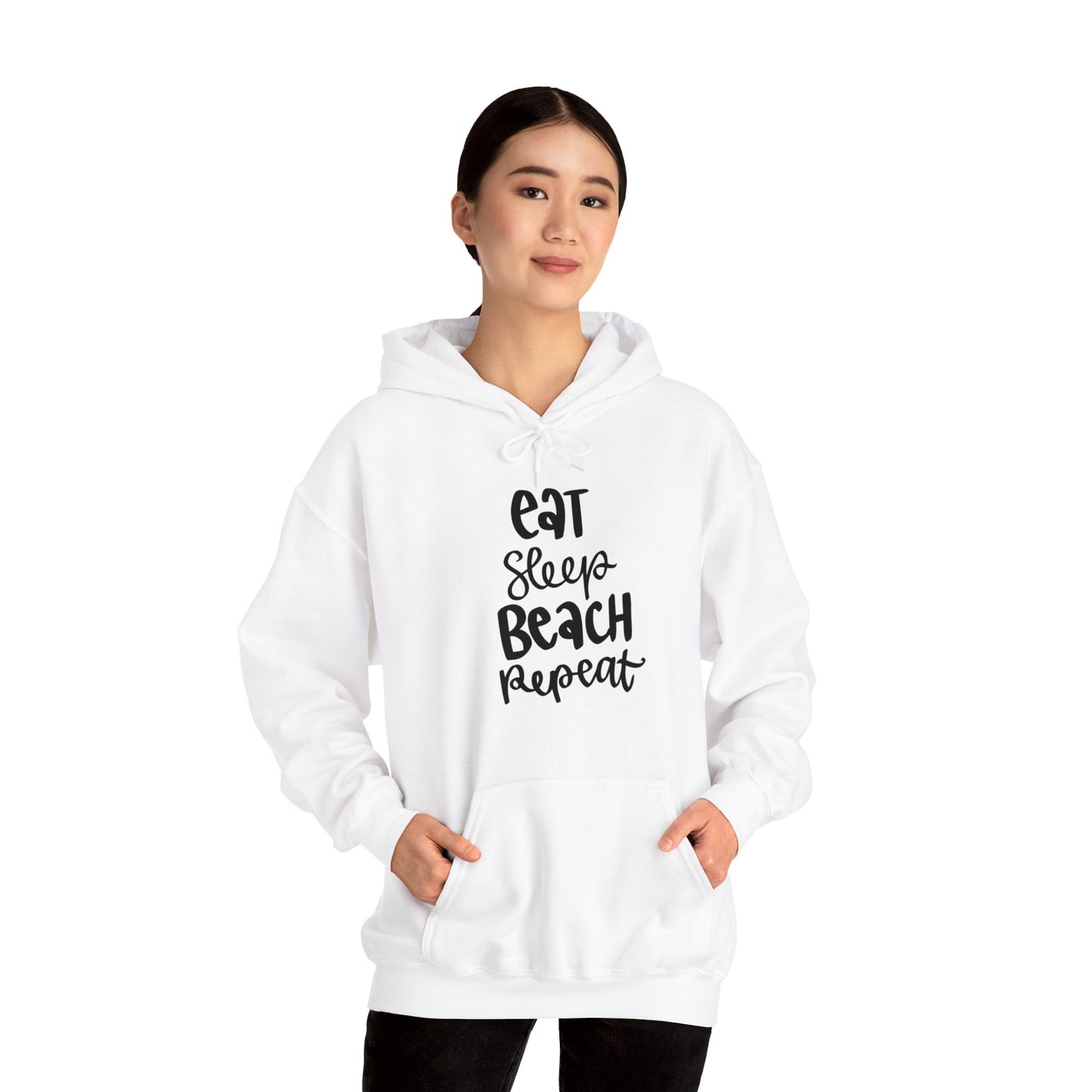 Unisex Heavy Blend Hooded Sweatshirt - Eat, Sleep, Beach, Repeat