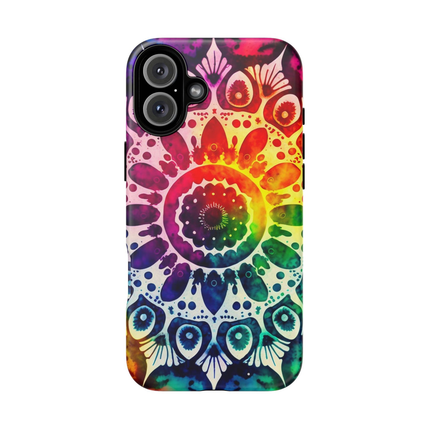 iPhone 16 and iPhone 15 Series - Rainbow Tie Dye - Tough Phone Cases