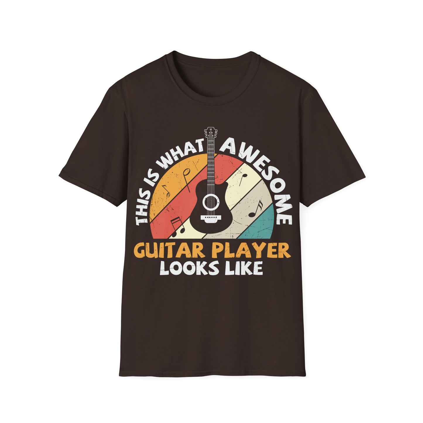 This is What Awesome Guitar Player Looks Like - Unisex Softstyle T-Shirt