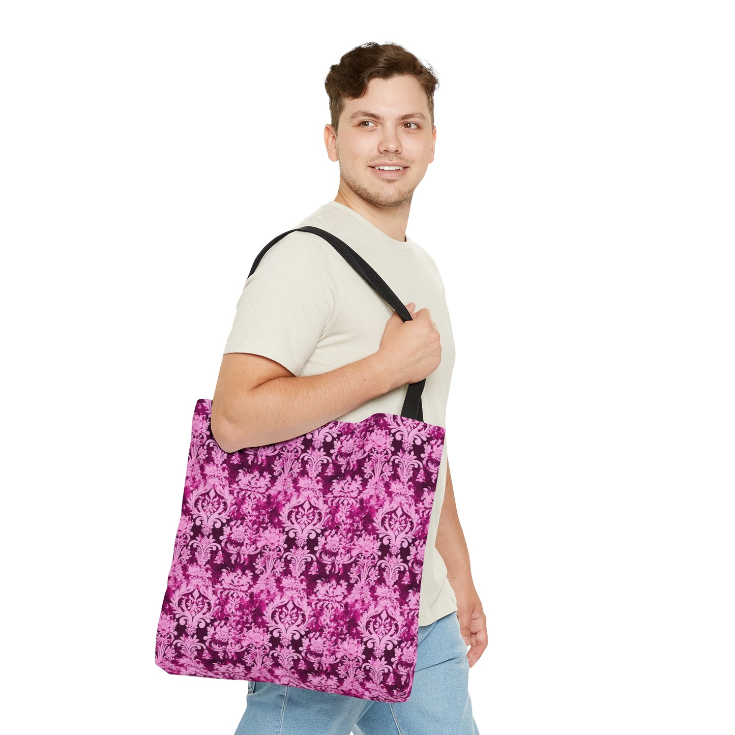 Beautiful - Vintage Deep Pink Damask 39 - Useful, Multipurpose Bag - Tote Bag (AOP)