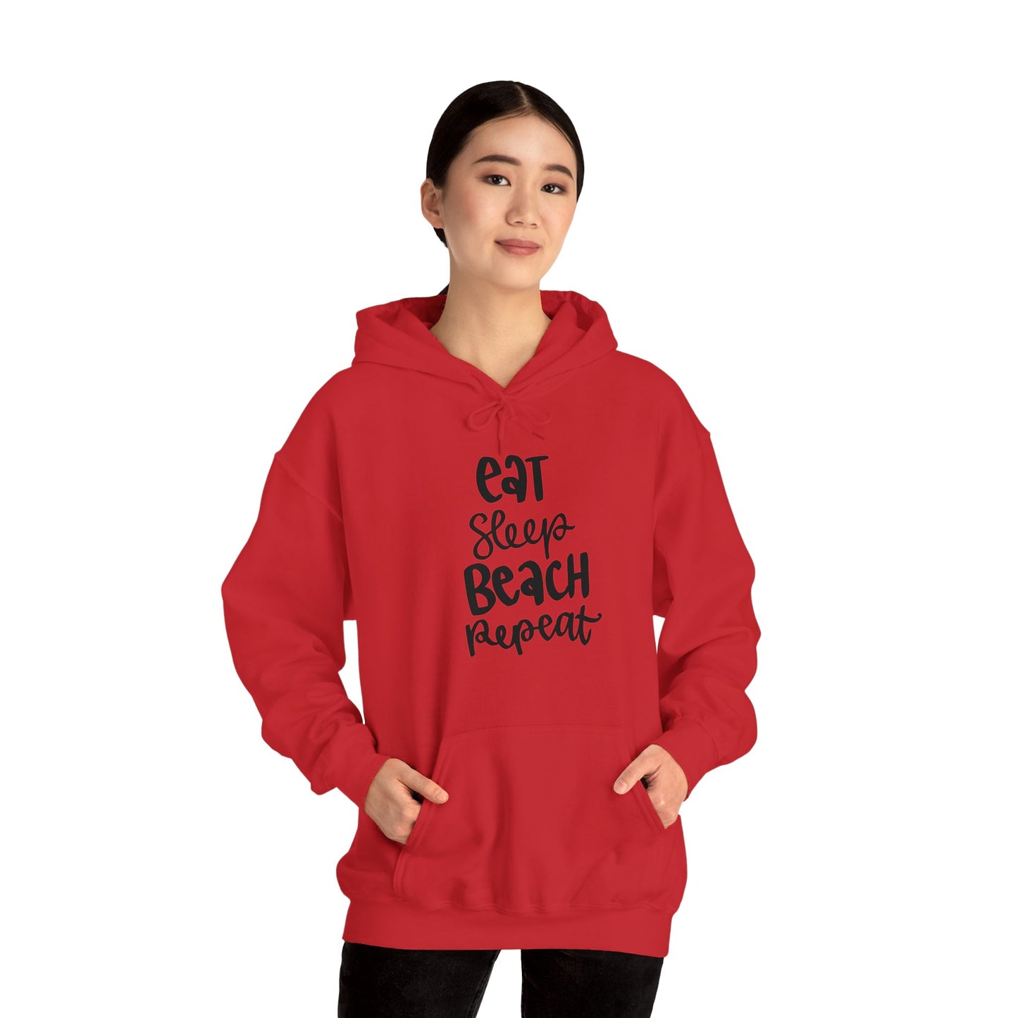 Unisex Heavy Blend Hooded Sweatshirt - Eat, Sleep, Beach, Repeat