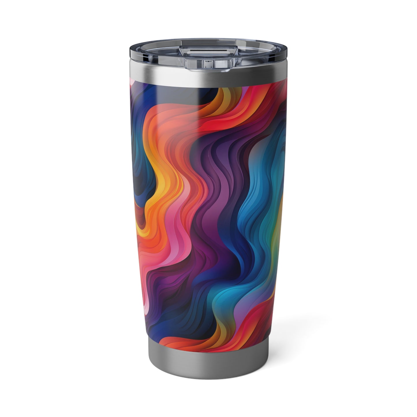 Wavy Rainbow 1.12 - Vagabond 20oz Tumbler - Stainless Steel - Double Wall