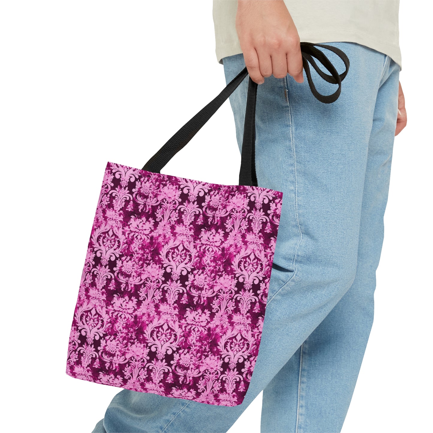 Beautiful - Vintage Deep Pink Damask 39 - Useful, Multipurpose Bag - Tote Bag (AOP)