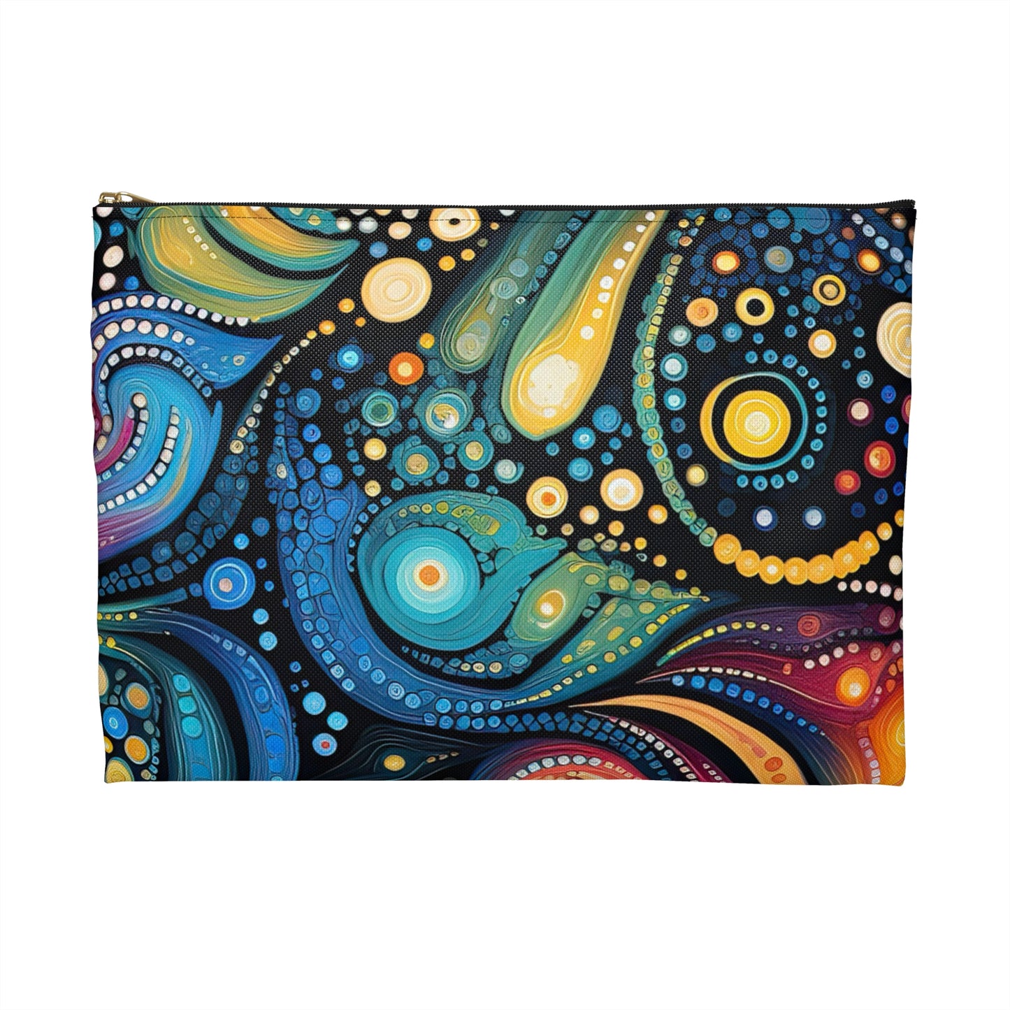 Amazing Colorful Psychedelic Swirls 1.9 - Accessory Pouch / Makeup Case / Travel Pouch / Pencil Case / Art Case