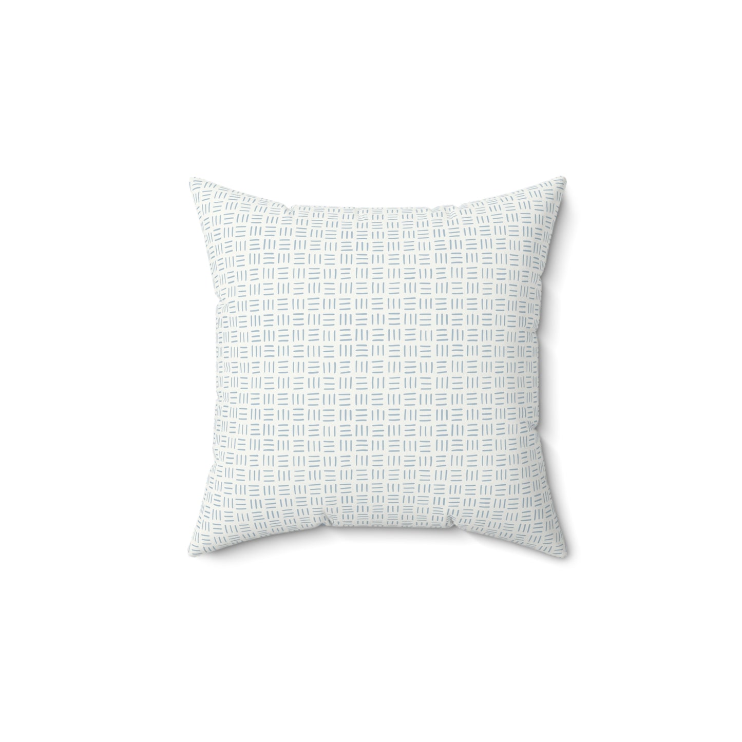Light Blue Boho Pattern 3 - Faux Suede Square Pillow