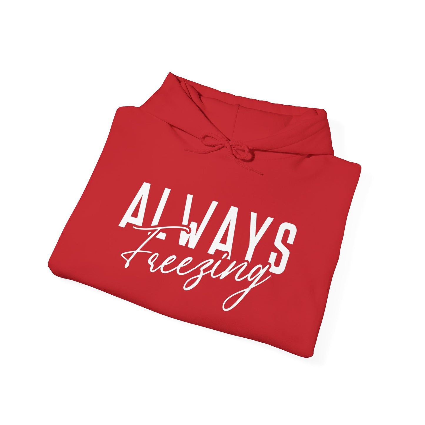ALWAYS Freezing - Funny Winter - Unisex Heavy Blend Hooded Sweatshirt